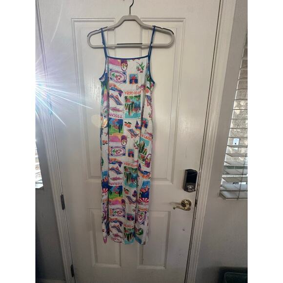 Label Of Love Women's Italian Theme Australia Resort Coastal Maxi Dress Size S - Picture 2 of 12
